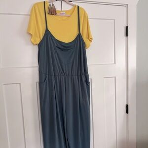 LuLaRoe Leola adjustable cami jumpsuit